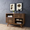 Render Modern Style Particleboard Wood Display Stand in Walnut