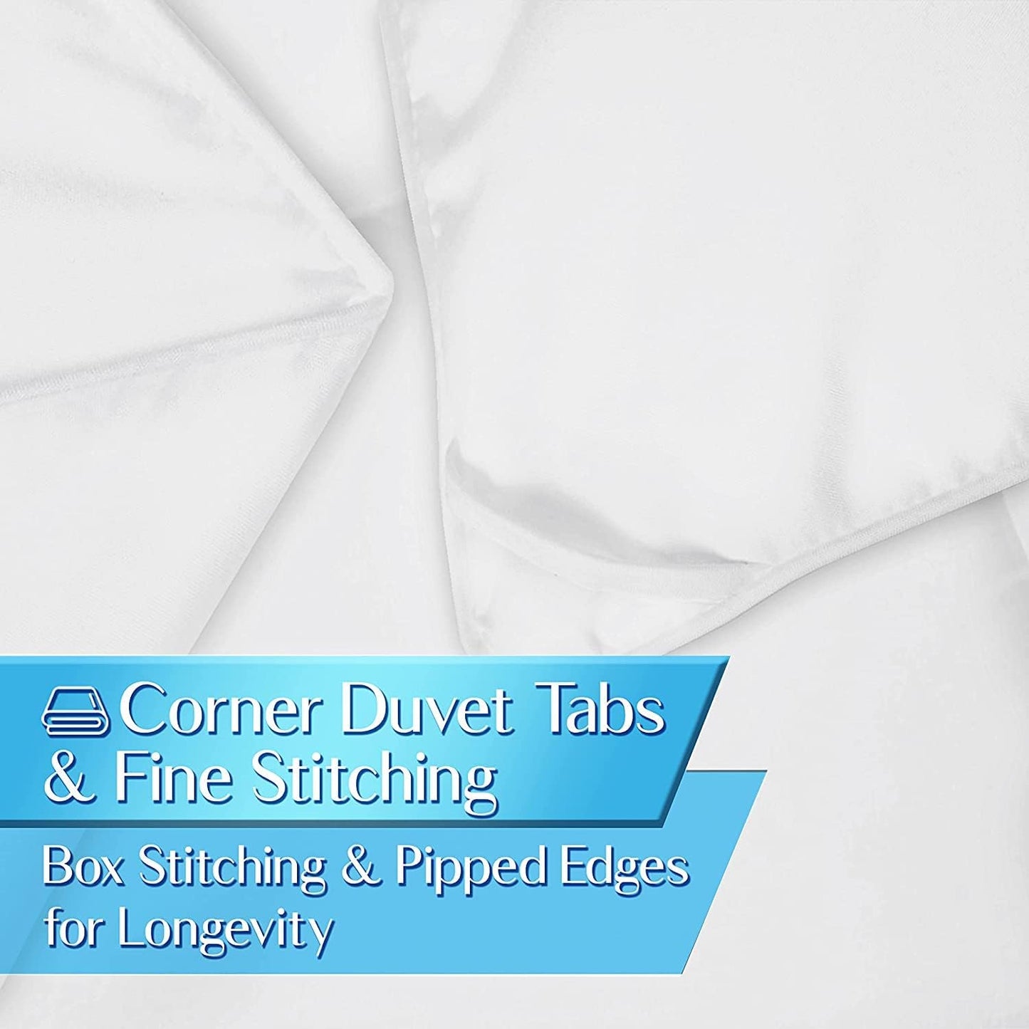 Queen Duvet Comforter Insert - Ultra Soft Box Stitched Queen Size Duvet, All Season White down Alternative Cozy Comforter with Corner Tabs, Queen 90X90